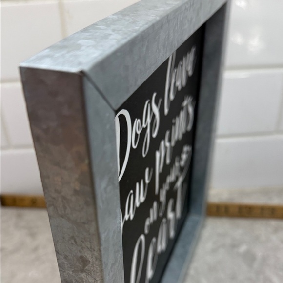 Black and Silver Dog Quote Wall Art 10” x 10” - Picture 6 of 7